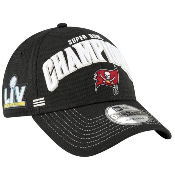 Tampa Bay Buccaneers New Era Super Bowl LV Champions Locker Room 9FORTY Hat Cap - Picture 1 of 6